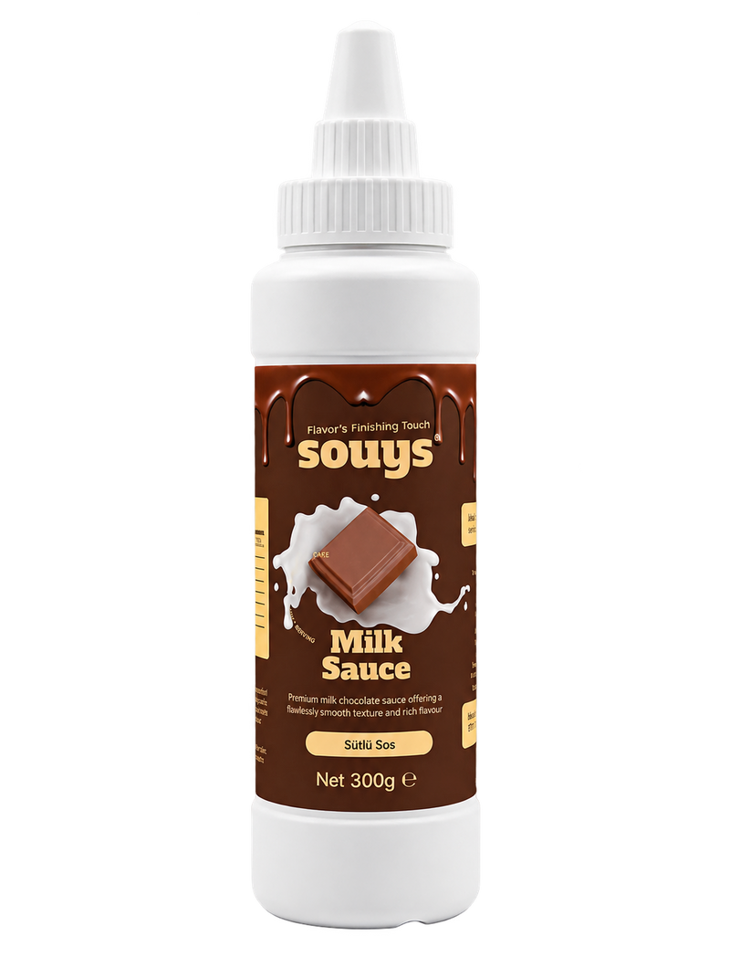 Souys Sütlü Tatlı Sos 300 gr - Waffle & Krep & Pankek & Dondurma & Kahve ve Pasta Sosu