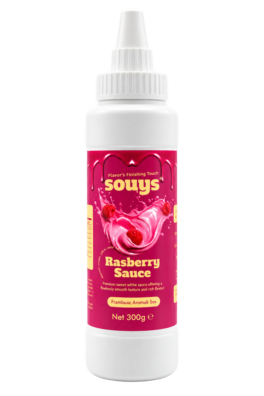 Souys Frambuaz aromalı tatlı sos şişesi